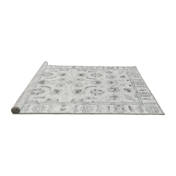 Sideview of Machine Washable Oriental Gray Traditional Rug, wshabs2958gry