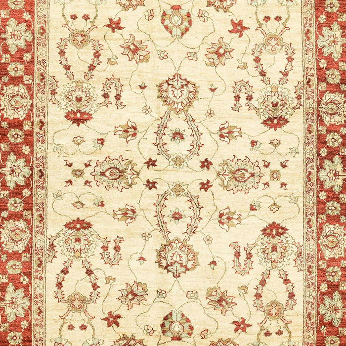 Machine Washable Abstract Orange Rug, wshabs2959