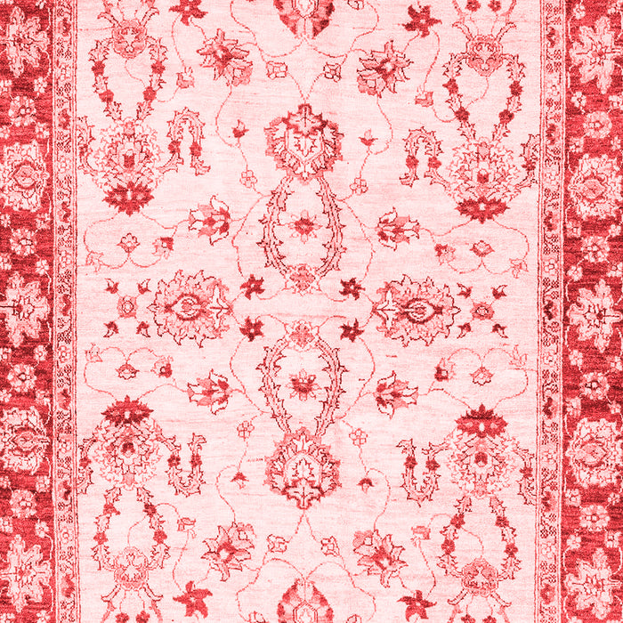 Machine Washable Oriental Red Traditional Rug, wshabs2959red