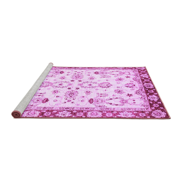 Sideview of Machine Washable Oriental Purple Traditional Area Rugs, wshabs2959pur