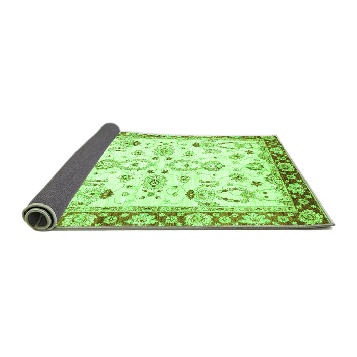Sideview of Oriental Green Traditional Rug, abs2959grn