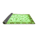 Sideview of Oriental Green Traditional Rug, abs2959grn