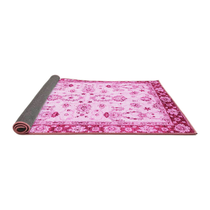 Sideview of Oriental Pink Traditional Rug, abs2959pnk