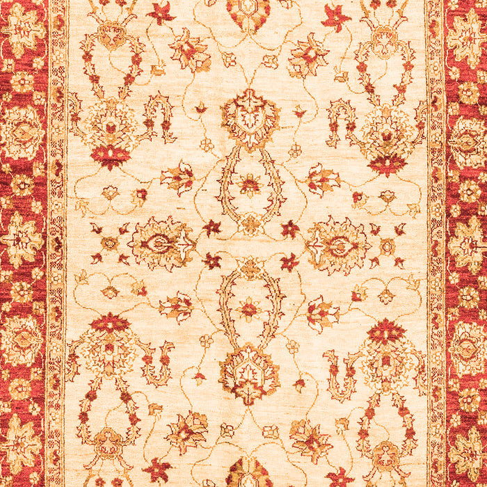 Machine Washable Oriental Orange Traditional Area Rugs, wshabs2959org