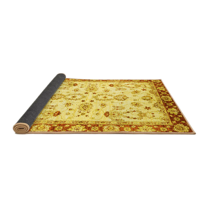Sideview of Oriental Yellow Traditional Rug, abs2959yw