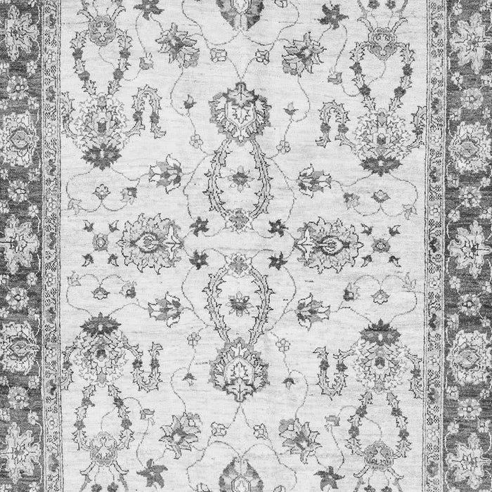 Machine Washable Oriental Gray Traditional Rug, wshabs2959gry