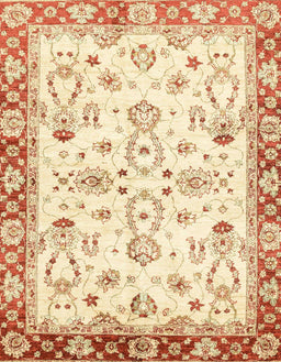 Abstract Orange Oriental Rug, abs2959