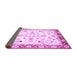 Sideview of Oriental Purple Traditional Rug, abs2959pur