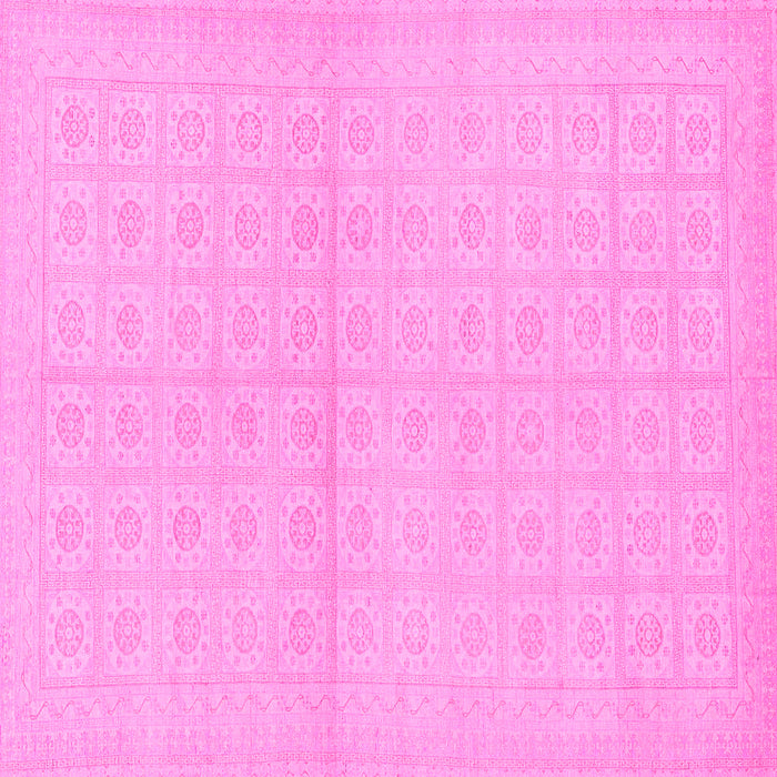 Square Oriental Pink Modern Rug, abs295pnk