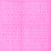 Square Oriental Pink Modern Rug, abs295pnk