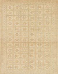 Machine Washable Abstract Yellow Rug, wshabs295