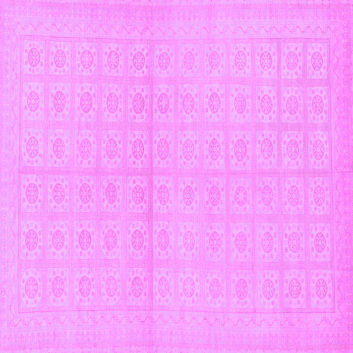 Square Machine Washable Oriental Purple Modern Area Rugs, wshabs295pur