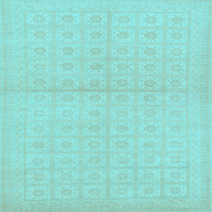 Square Oriental Light Blue Modern Rug, abs295lblu