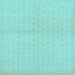 Square Oriental Light Blue Modern Rug, abs295lblu