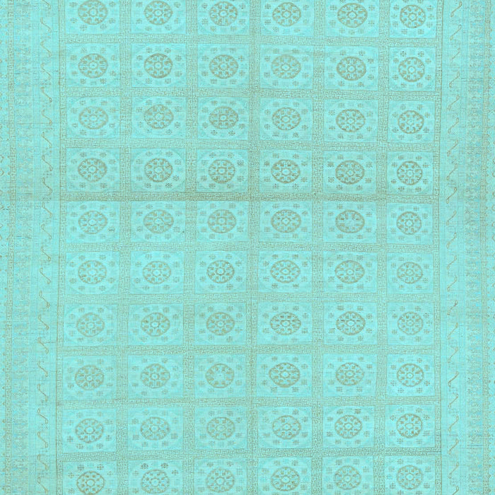 Machine Washable Oriental Light Blue Modern Rug, wshabs295lblu