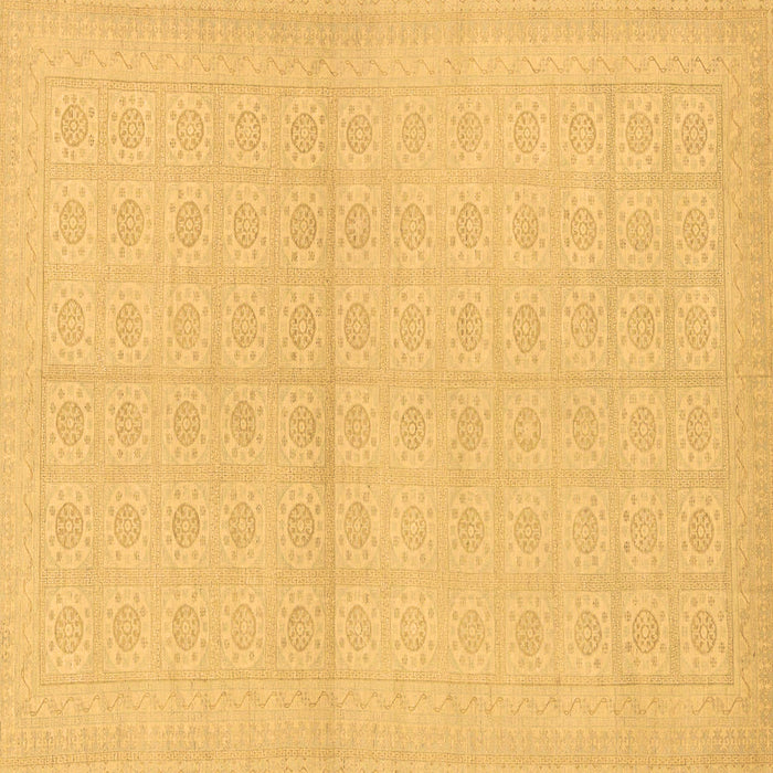Square Machine Washable Oriental Brown Modern Rug, wshabs295brn