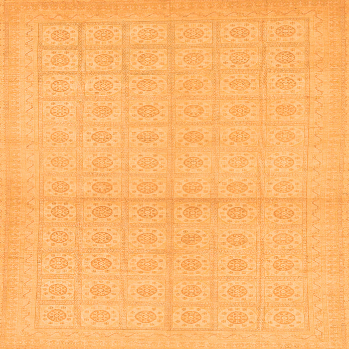 Square Oriental Orange Modern Rug, abs295org