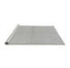 Sideview of Machine Washable Oriental Gray Modern Rug, wshabs295gry