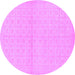 Round Oriental Purple Modern Rug, abs295pur