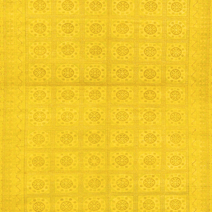 Machine Washable Oriental Yellow Modern Rug, wshabs295yw
