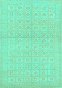 Oriental Turquoise Modern Rug, abs295turq