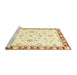 Sideview of Machine Washable Abstract Orange Rug, wshabs2960