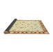 Sideview of Abstract Orange Oriental Rug, abs2960