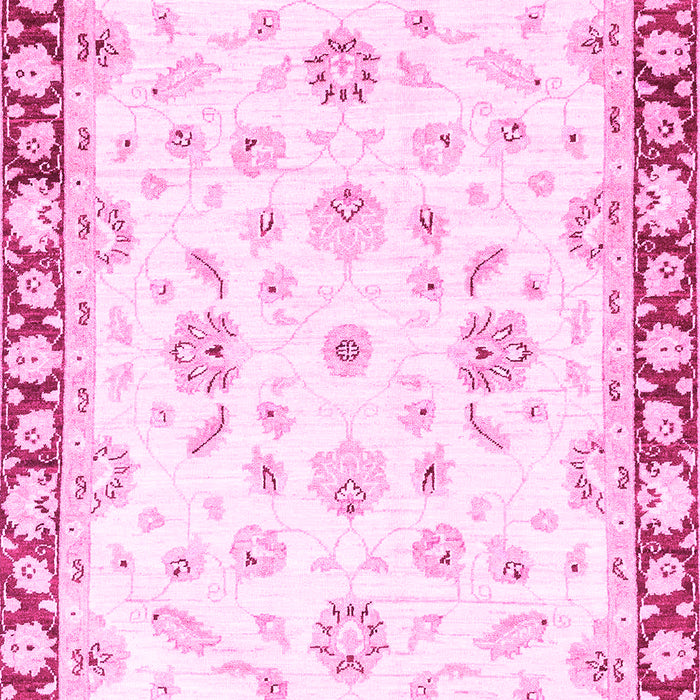 Machine Washable Oriental Pink Traditional Rug, wshabs2960pnk