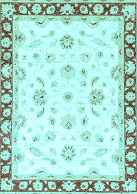 Oriental Light Blue Traditional Rug, abs2960lblu