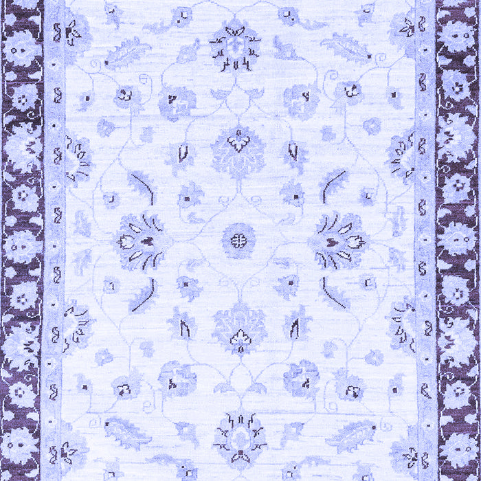Machine Washable Oriental Blue Traditional Rug, wshabs2960blu