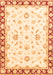 Machine Washable Oriental Orange Traditional Area Rugs, wshabs2960org