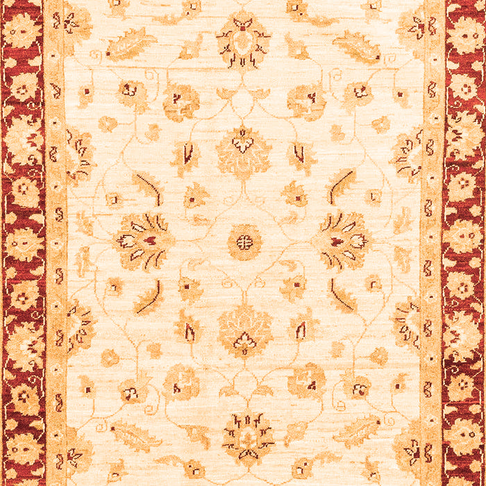 Machine Washable Oriental Orange Traditional Area Rugs, wshabs2960org
