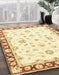 Abstract Orange Oriental Rug in Family Room, abs2960