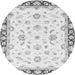 Round Oriental Gray Traditional Rug, abs2960gry