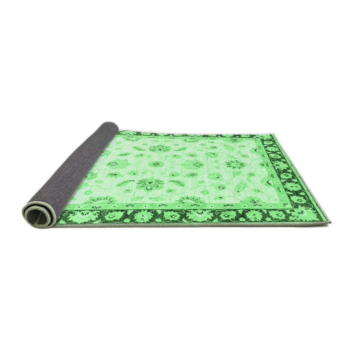 Sideview of Oriental Emerald Green Traditional Rug, abs2960emgrn