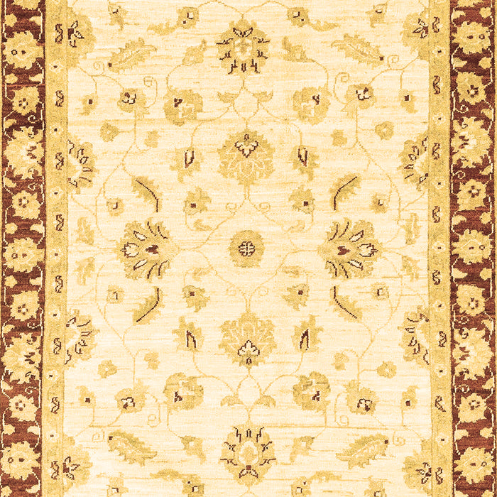 Machine Washable Oriental Brown Traditional Rug, wshabs2960brn