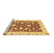 Sideview of Machine Washable Oriental Brown Traditional Rug, wshabs2961brn