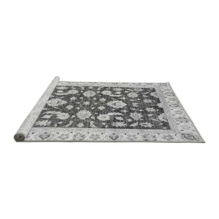 Sideview of Machine Washable Oriental Gray Traditional Rug, wshabs2961gry