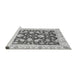 Sideview of Machine Washable Oriental Gray Traditional Rug, wshabs2961gry