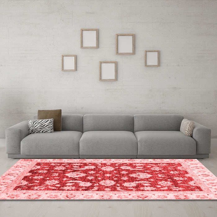 Traditional Red Washable Rugs