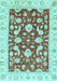 Oriental Light Blue Traditional Rug, abs2961lblu