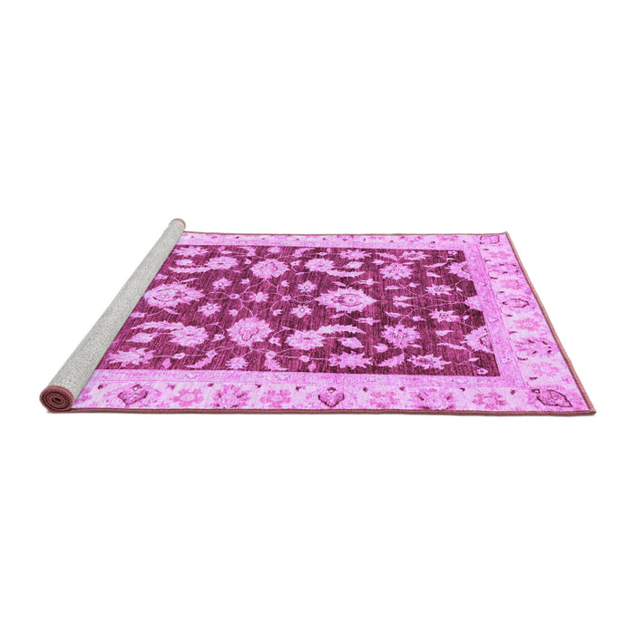 Sideview of Machine Washable Oriental Purple Traditional Area Rugs, wshabs2961pur