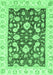 Oriental Emerald Green Traditional Rug, abs2961emgrn