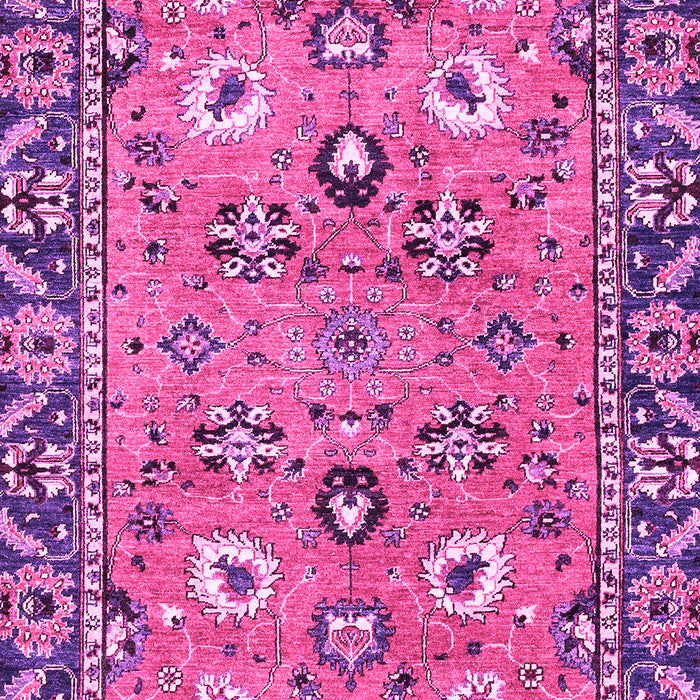 Machine Washable Oriental Pink Traditional Rug, wshabs2962pnk