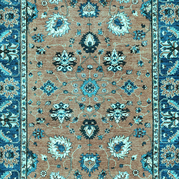 Oriental Light Blue Traditional Rug, abs2962lblu