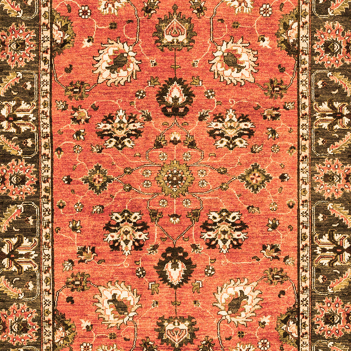 Oriental Orange Traditional Rug, abs2962org