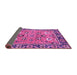 Sideview of Oriental Pink Traditional Rug, abs2962pnk