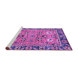 Sideview of Machine Washable Oriental Purple Traditional Area Rugs, wshabs2962pur