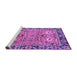 Sideview of Machine Washable Oriental Purple Traditional Area Rugs, wshabs2962pur