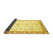 Sideview of Oriental Yellow Traditional Rug, abs2963yw